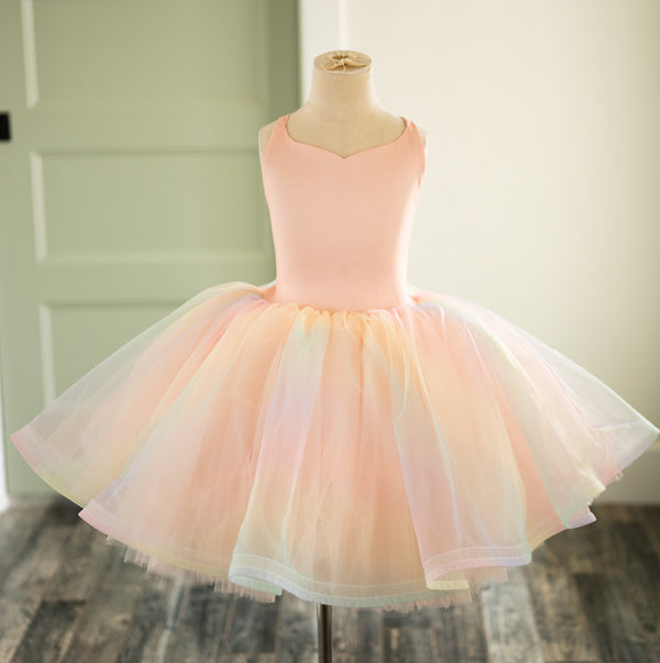 READY to SHIP: Blush and Pastel Rainbow Ophelia: Size 8, fits 6-10 +