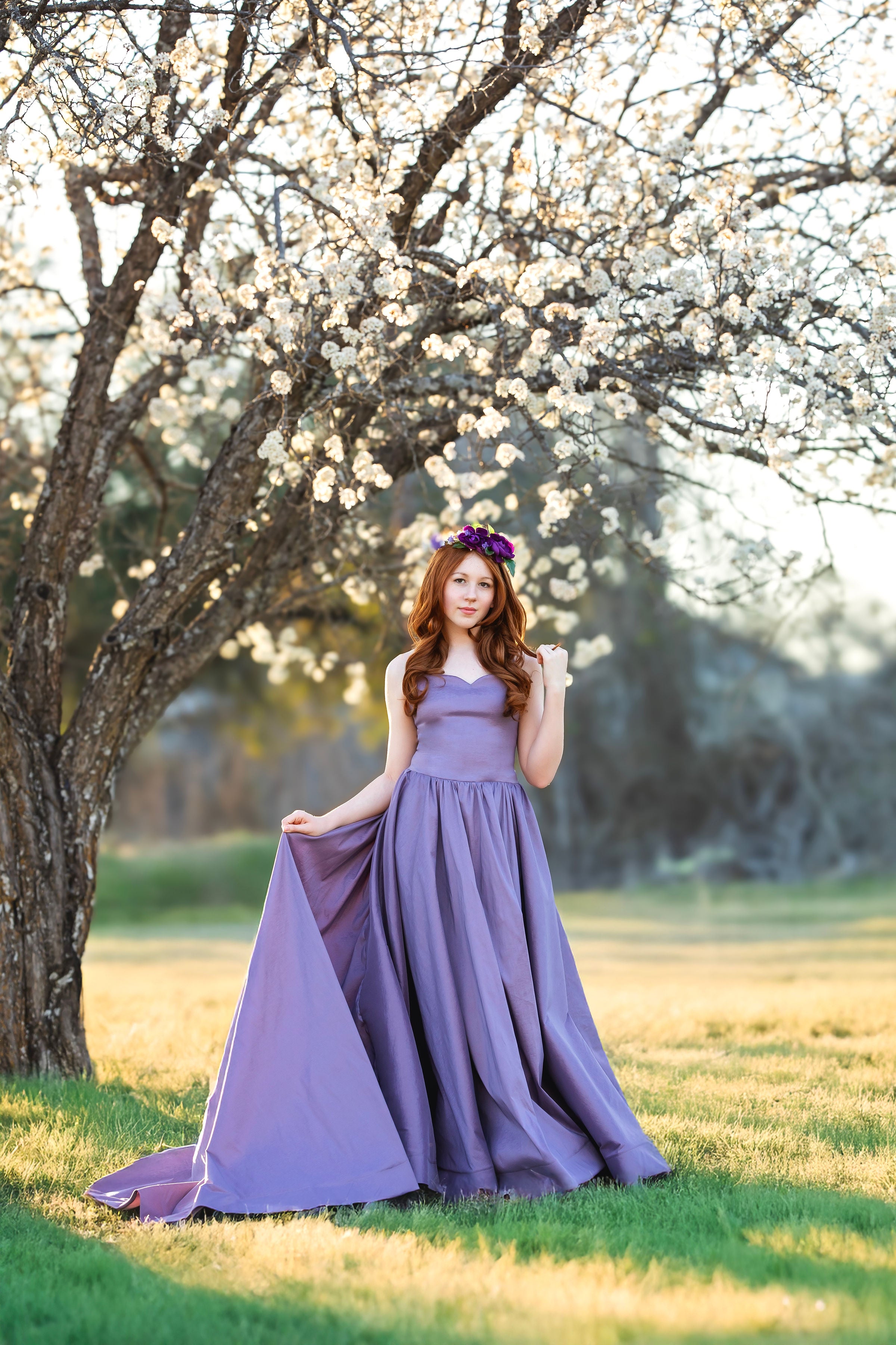 hannah purple dress The Hannah Gown in Dusty Lavender: PRE-ORDER