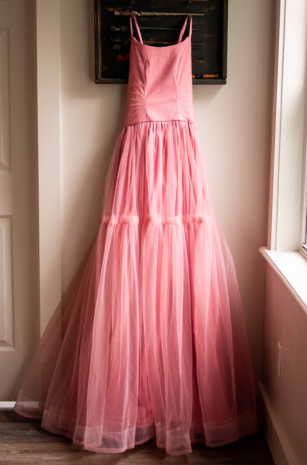 RETIRED RENTAL CLEARANCE SALE: Soft Rose Momma Dress: Size 16, fits youth 10 up to Adult XL