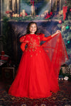 6th Annual Clearance Sale:BRAND NEW: The Clara Gown in Red and Gold