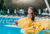 RESERVED for Little Dreamers INSIDERS: Traveling Rental Dress: "Sunny" High/Low: Size 10, fits sizes 7-12