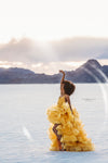 RESERVED for Little Dreamers INSIDERS: Traveling Rental Dress: "Sunny" High/Low: Size 10, fits sizes 7-12