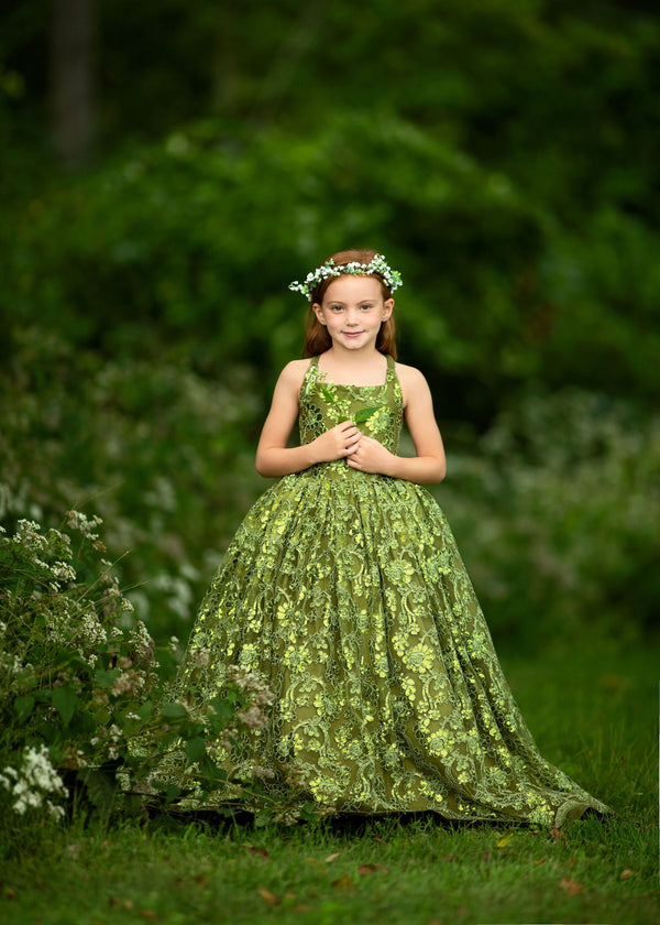 Traveling Rental Dress: Green Mermaid: Size 8, fits 6-10