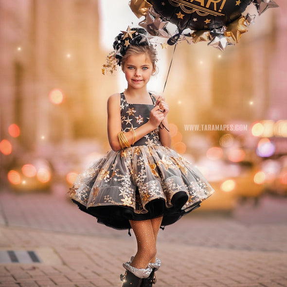 PRE-ORDER: The 'North Star' Gown in Black: Pay half now, half before it ships!!