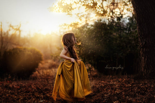 Pre-Order: The Danielle Gown in Mustard