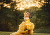 RESERVED for Little Dreamers INSIDERS: Traveling Rental Dress: "Sunny" High/Low: Size 10, fits sizes 7-12