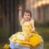 RESERVED for Little Dreamers INSIDERS: Traveling Rental Dress: "Lucy Lemon" Size 3/4, fits sizes 2-6