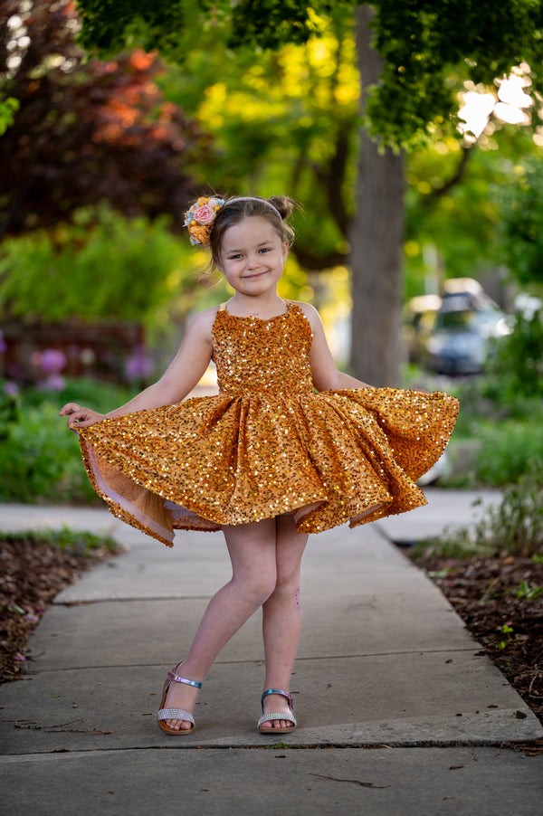PRE-ORDER: "Golden Girl” in Velvet Sequins