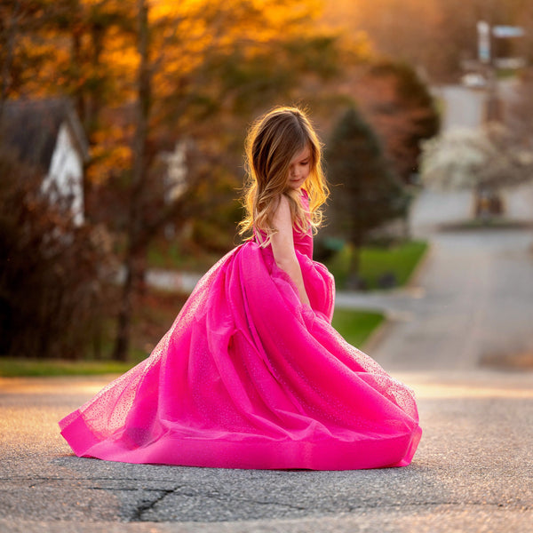 Pre-Order: Birthday Princess Dress in Hot Pink