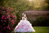 RESERVED for Little Dreamers INSIDERS: Traveling Rental Dress: "Lavender Stars" with Cotton Candy Waterfall Overlay (REMOVABLE): Size 8, fits 6-10