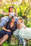 RESERVED for Little Dreamers INSIDERS: Traveling Rental Dress: "Floral Odette Shortie": Size 6, fits 4-8