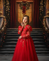 6th Annual Clearance Sale:BRAND NEW: The Clara Gown in Red and Gold