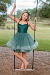 RESERVED for Little Dreamers INSIDERS: Traveling Rental Dress: "Jada": Size 10/12, fits 7-12