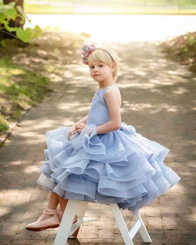 6th Annual Clearance Sale: RETIRED RENTAL: The "Wendy Darling" Gown in MIDI LENGTH: Size 10, fits sizes 7-12