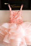 SPRING CLEANING CLEARANCE SALE!!!!!! 3D Blush Rosette: Upside Down Petal Style: MAX FULL: Size 10, fits 8-12