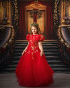 6th Annual Clearance Sale:BRAND NEW: The Clara Gown in Red and Gold