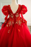 6th Annual Clearance Sale:BRAND NEW: The Clara Gown in Red and Gold