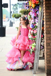 RESERVED for Little Dreamers INSIDERS: Traveling Rental Dress: The "Hot Pink Glam": Size 10, fits sizes 7-12