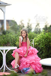 RESERVED for Little Dreamers INSIDERS: Traveling Rental Dress: The "Hot Pink Glam": Size 10, fits sizes 7-12