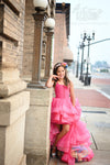 RESERVED for Little Dreamers INSIDERS: Traveling Rental Dress: The "Hot Pink Glam": Size 10, fits sizes 7-12
