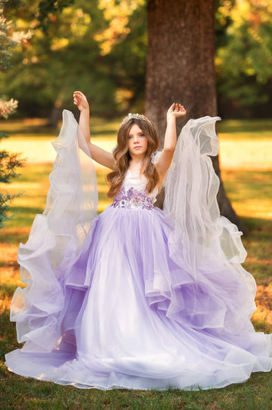 RESERVED for Little Dreamers INSIDERS: Traveling Rental Dress: The Odette in Lavender: Size 10, fits sizes 7-petite 13