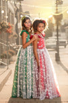 READY TO SHIP: Christmas Star in RED: REMOVABLE Flutter Sleeves INCLUDED