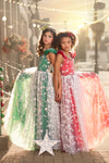 READY TO SHIP: Christmas Star in RED: REMOVABLE Flutter Sleeves INCLUDED