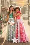 READY TO SHIP: Christmas Star in RED: REMOVABLE Flutter Sleeves INCLUDED