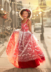 READY TO SHIP: Christmas Star in RED: REMOVABLE Flutter Sleeves INCLUDED
