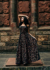 6th Annual Clearance Sale: RETIRED RENTAL: NAVY VELVET SEQUINS: CAMP COUTURE DRESS: Adult Size S-L