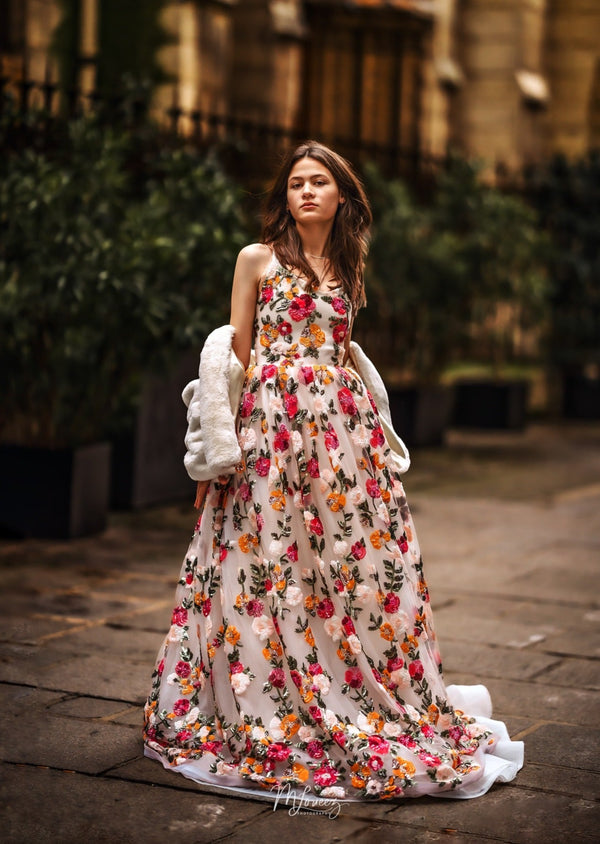 Traveling Rental Dress: The "Springtime in Paris" Gown: Size 14, fits Youth 10-Petite 16
