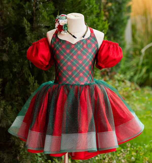 RTS Sale: Size 8, fits 6-10: 'Christmas Tartan'