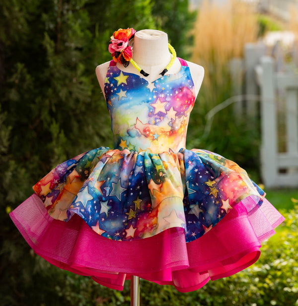RTS Sale: Size 6, fits 4-8: 'Rainbow Galaxy'