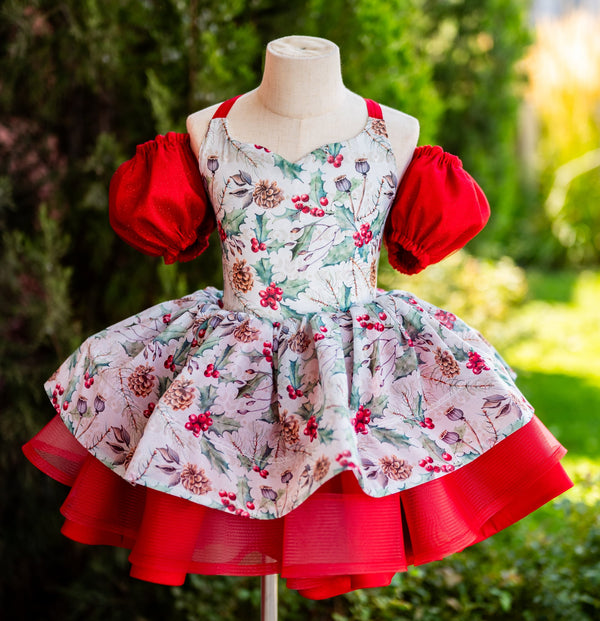 RTS Sale: Size 6, fits 4-8: 'Winter Flora'