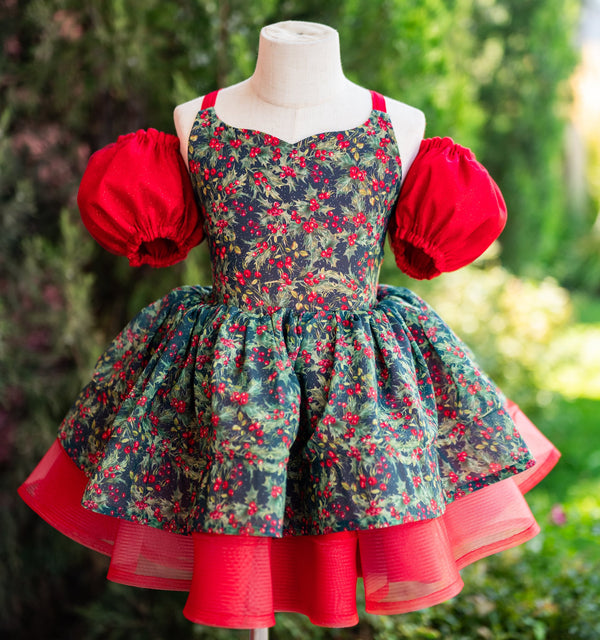 RTS Sale: Size 6, fits 4-8: 'Midnight Mistletoe'