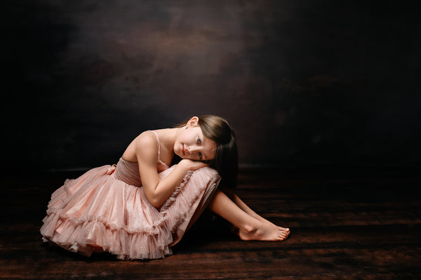 READY to SHIP: The 'Anna' Simple Shortie: A Swiss Dot Ruffle Dress in Rose Pink