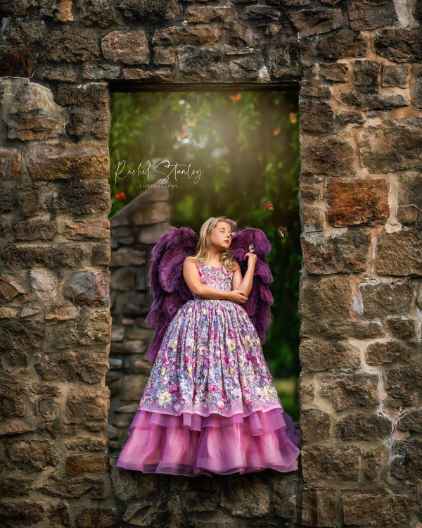 RETIRED RENTAL CLEARANCE SALE: The "Fly Away with Me" Full Length Gown: Size 8, fits 6-10