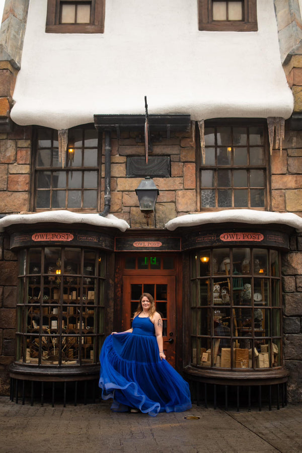 RETIRED RENTAL CLEARANCE SALE: The Royal Navy Momma Gown: Size 16, fits youth 10-Adult XL