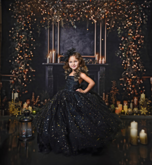 PRE-ORDER: "Stars in Her Eyes" Gown in Black