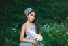 6th Annual Clearance Sale: RETIRED RENTAL: The Asher Gown in GREY WITH a Tutu SEWN IN: Size 12, fits 8-14 +