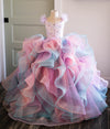 RESERVED for Little Dreamers INSIDERS: Traveling Rental Dress: "Lavender Stars" with Cotton Candy Waterfall Overlay (REMOVABLE): Size 8, fits 6-10