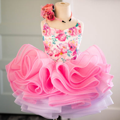 RESERVED for Little Dreamers INSIDERS: Traveling Rental Dress: "Primrose Shortie": Size 6, fits 4-8