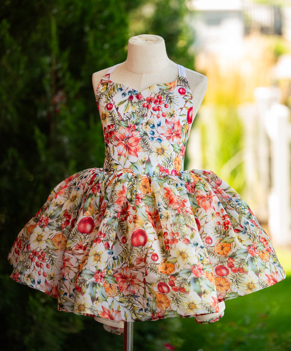 READY to SHIP: The Poinsettia Dress: Size 8, fits 6-10