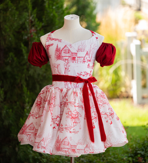 RETIRED RENTAL CLEARANCE SALE: The Carole of the Bells Dress: size 12, fits 8-14