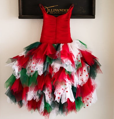 READY to SHIP SALE: Holly Jolly Boho Fairy Dress: Size 6, fits 4-8 +