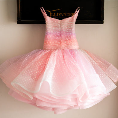 READY to SHIP SALE: Pastel Rainbow Flocked Dot