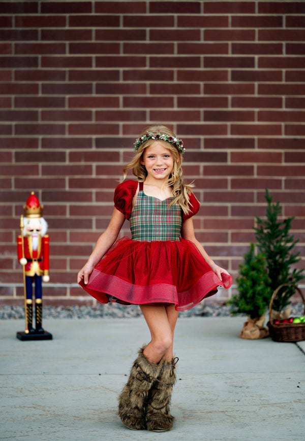 READY to SHIP: The 'Saoirse' Dress with Glitter Skirt: Size 8, fits 6-10