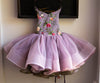READY to SHIP SALE: Fall Floral: Olive and Dusty Lavender: Flip Dress: R E V E R S I B L E: Size 6, fits 4-8 +