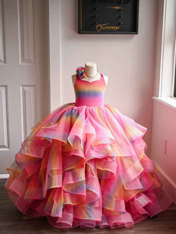Traveling Rental Dress: {The Color Project}: Rainbow Sherbet: Size 7, fits 5-9