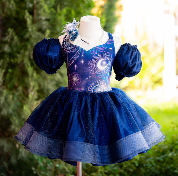 READY to SHIP Sale: Size 6, fits 4-8: 'Orien with Glitter Skirt